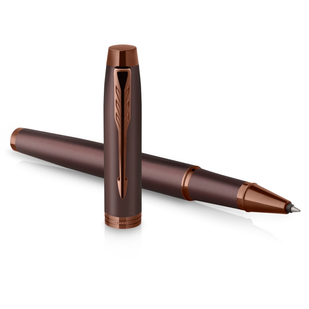 Parker IM Monochrome RollerBall® Pen | Burgundy Finish and Trims | Fine Point | Black Ink | Gift Box