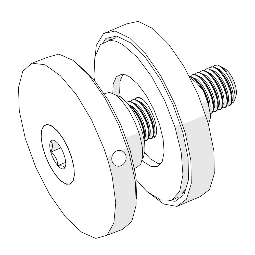 Glass-to-Rail Bracket Assembly