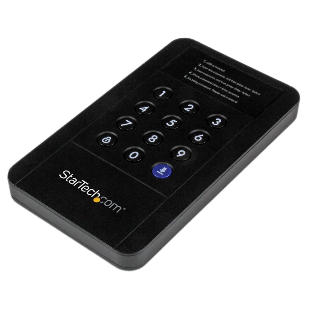 2.5in USB 3.0 SATA HDD Enclosure - Encrypted Hard Drive