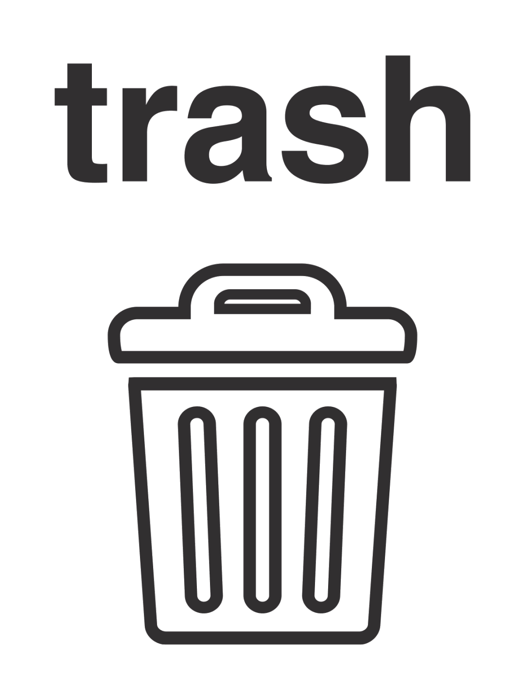  VANTAGE - Label - Trash - Black