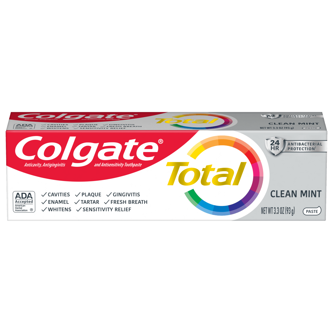 Colgate Total® Toothpaste, Clean Mint, 3.3oz