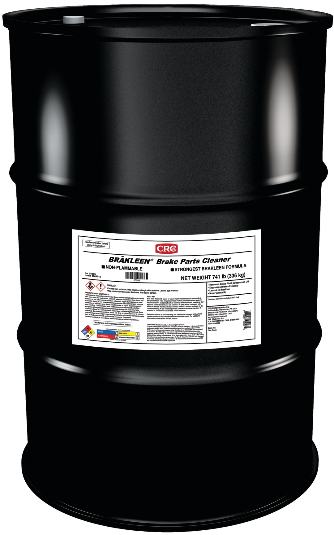 CRC Brakleen Brake Parts Cleaner Non-Flam 1X55GL