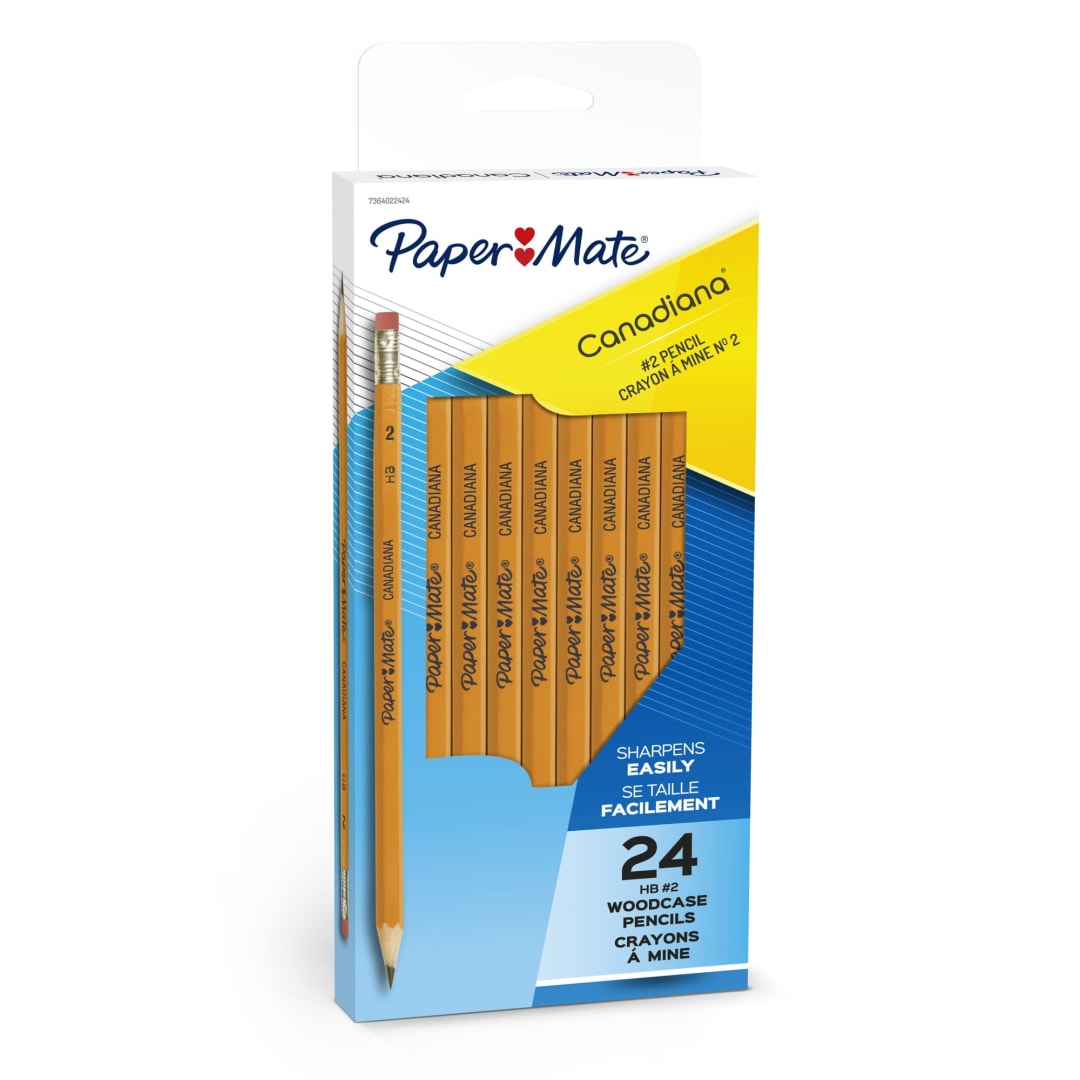 Paper Mate® Canadiana Woodcase Pencils, HB #2, 24 Pack