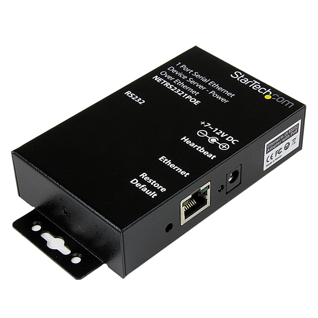 1 - port Industrial RS-232 Ethernet Device Server