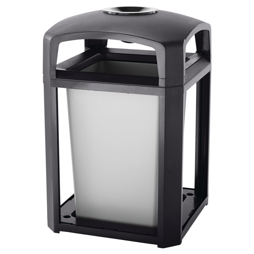 Landmark Series® Classic Container, Dome Top Frame with Ash Tray and Rigid Liner Sable