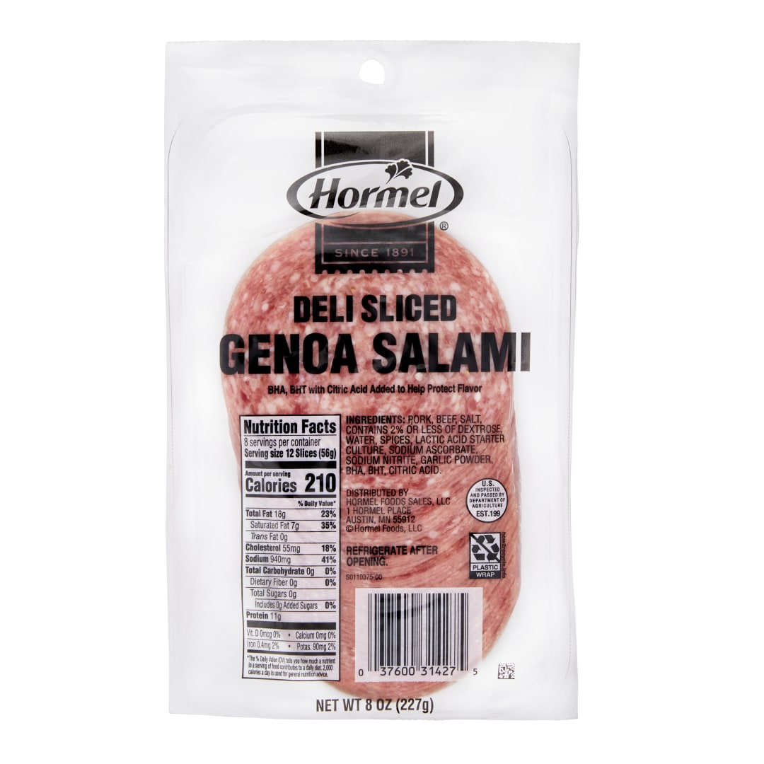 HORMEL Genoa Sliced Clear Label