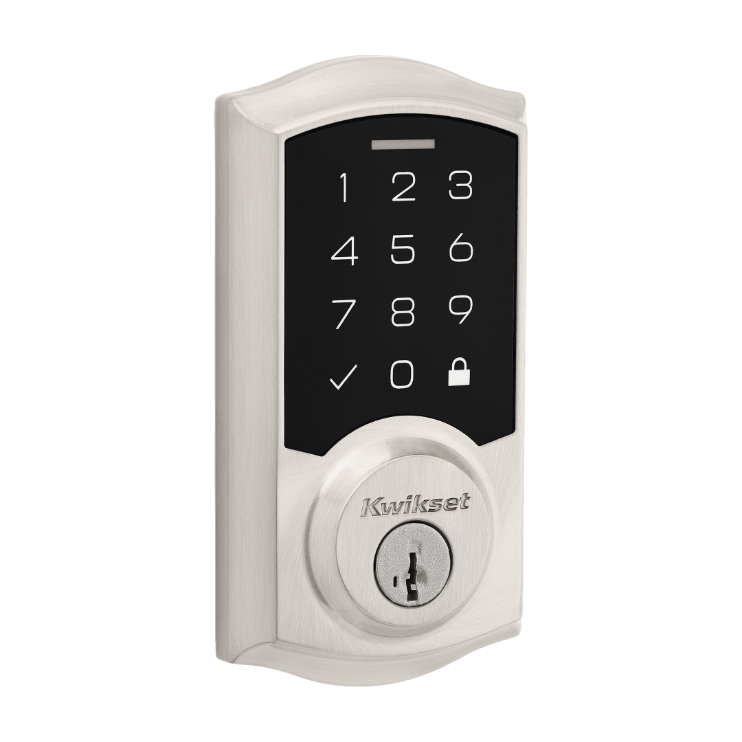 SmartCode 270 Traditional Touchpad Electronic Deadbolt featuring SmartKey Security™ in Satin Nickel