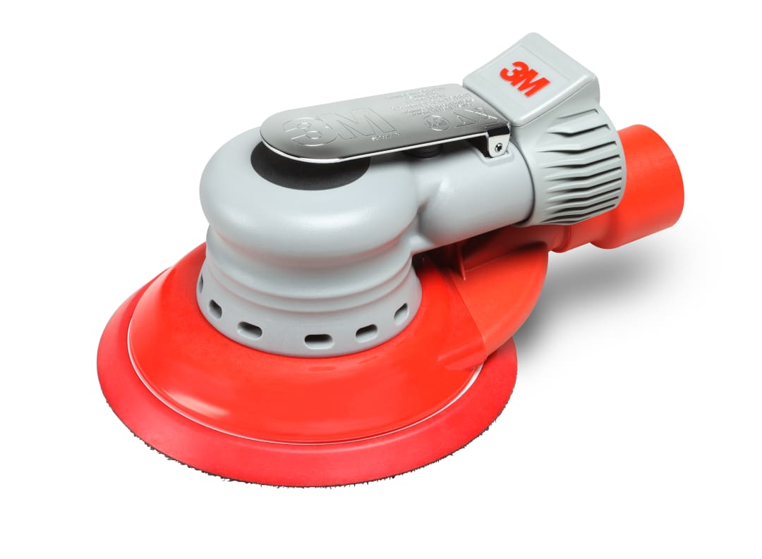 3M™ Einhand-Elektro-Exzenterschleifer Serie Elite, 125 mm, externe Absaugung, 2,5 mm Schleifhub, 5/16" Gewinde