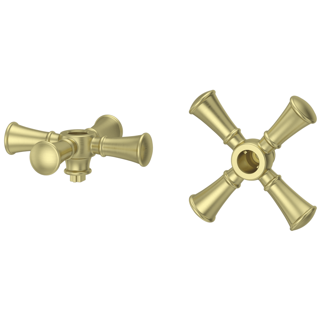 Tisbury Optional Cross Handle - Widespread in Brushed Gold