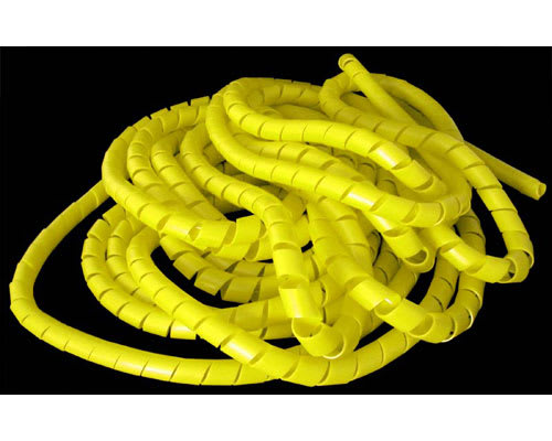 Yellow Spiral Cable wrap