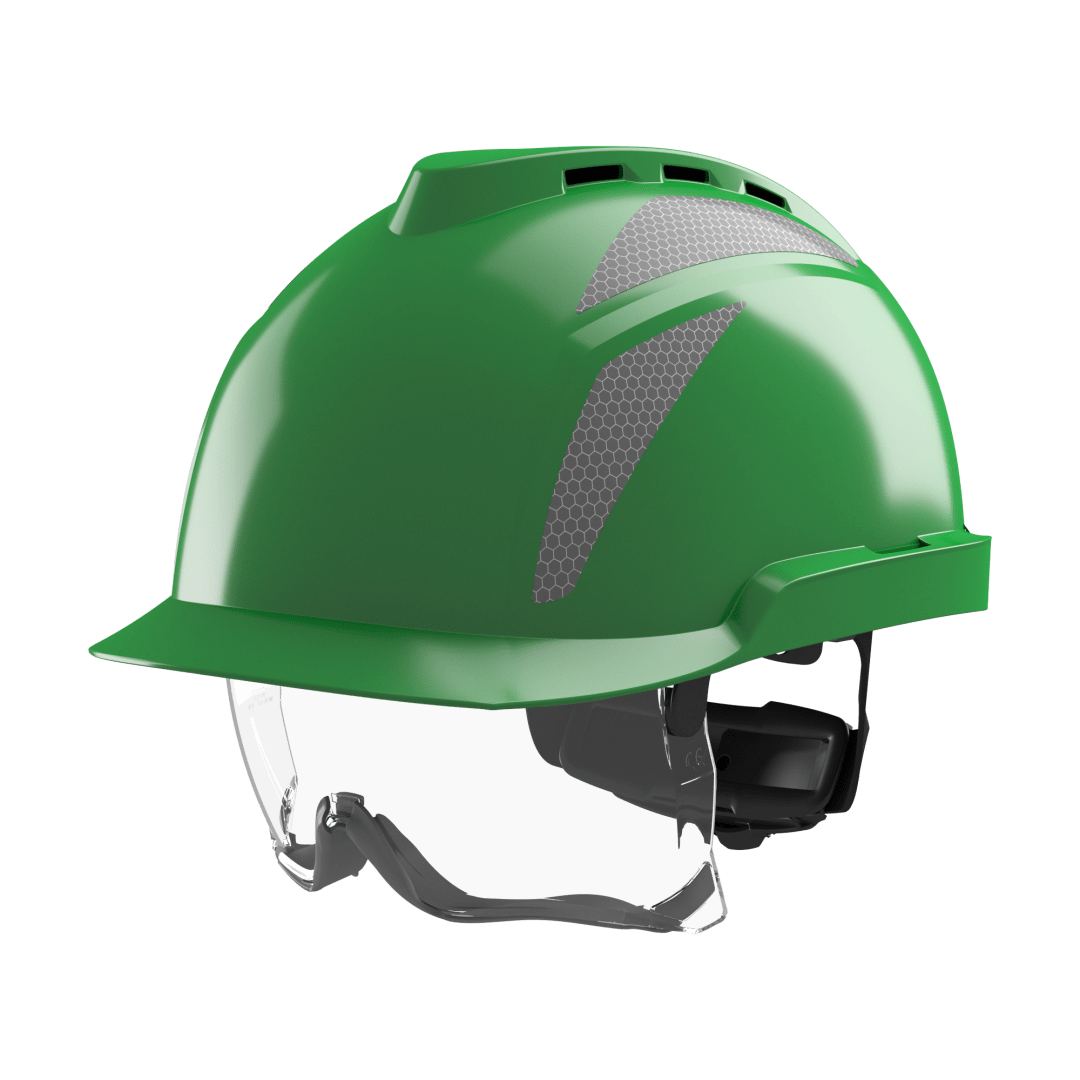 V-Gard® 930 Vented Safety Helmet with Integrated Over Spectacles