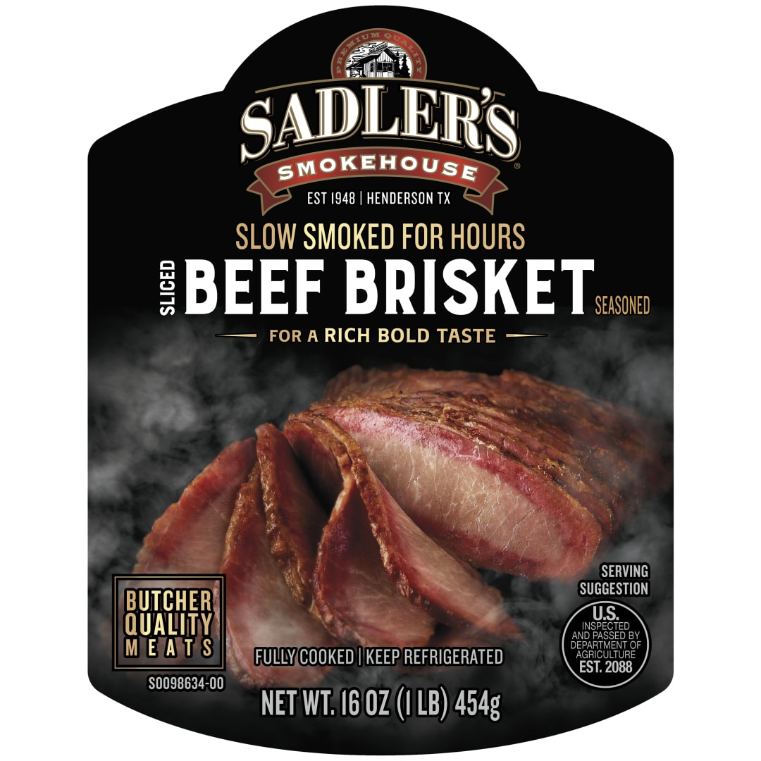 SADLER'S SMOKEHOUSE Pit Smoked Beef Brisket Sliced No Sauce