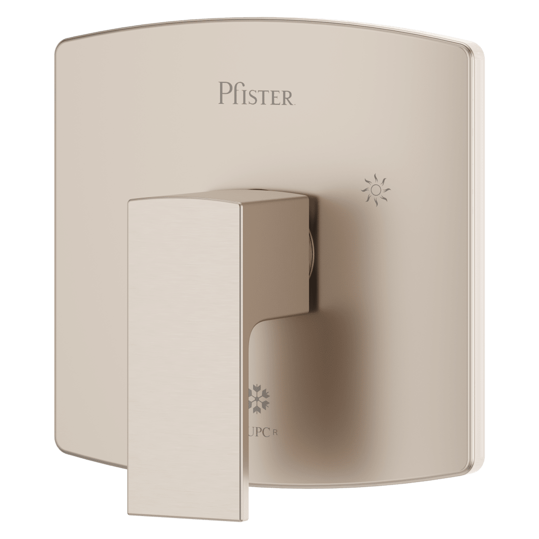 Pfirst Modern Valve Only Trim in Brushed Nickel