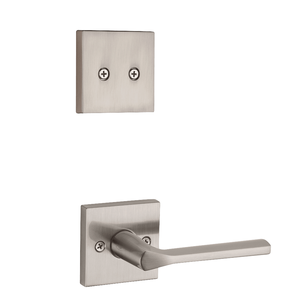 Lisbon Interior Pack with Interior Lever in Satin Nickel