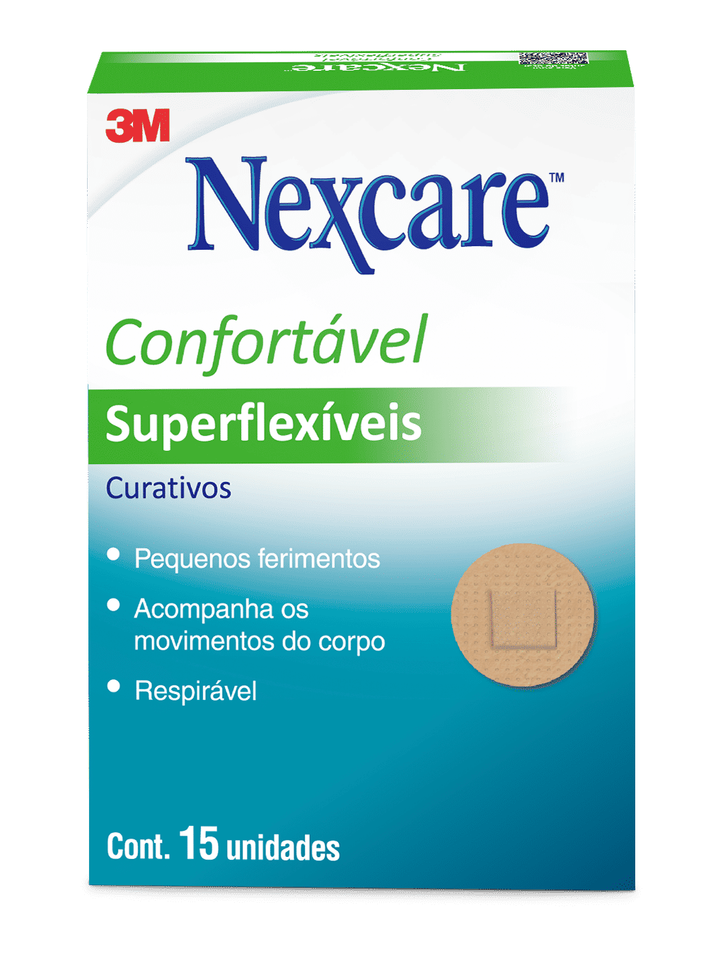 Curativos Superflexíveis Nexcare™ Redondos, 15 Unidades