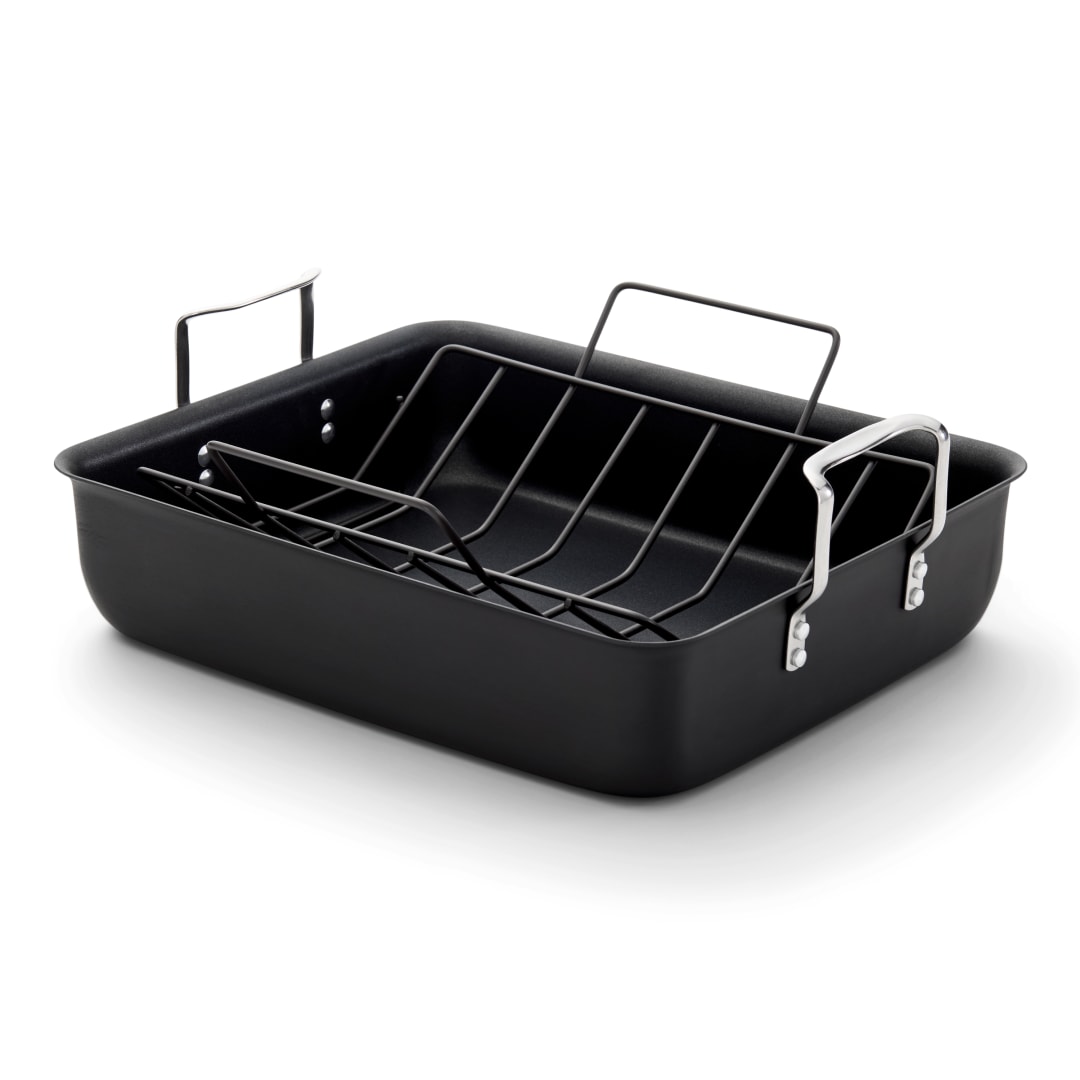 Calphalon® Hard-Anodized Nonstick 16-Inch Roasting Pan with Rack
