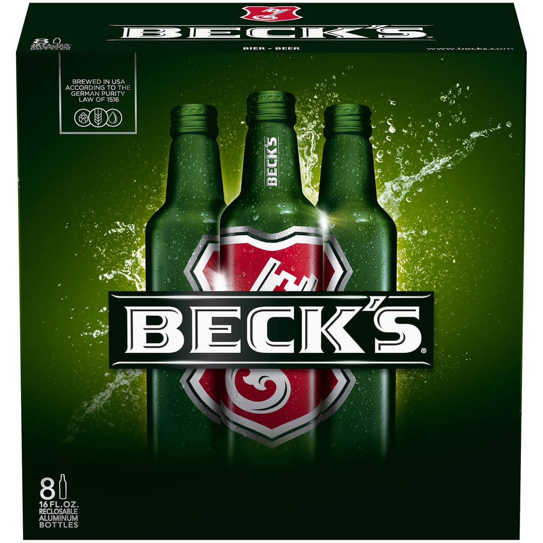 Beck's® Pilsner Beer, 8 Pack 16 fl. oz. Aluminum Bottles