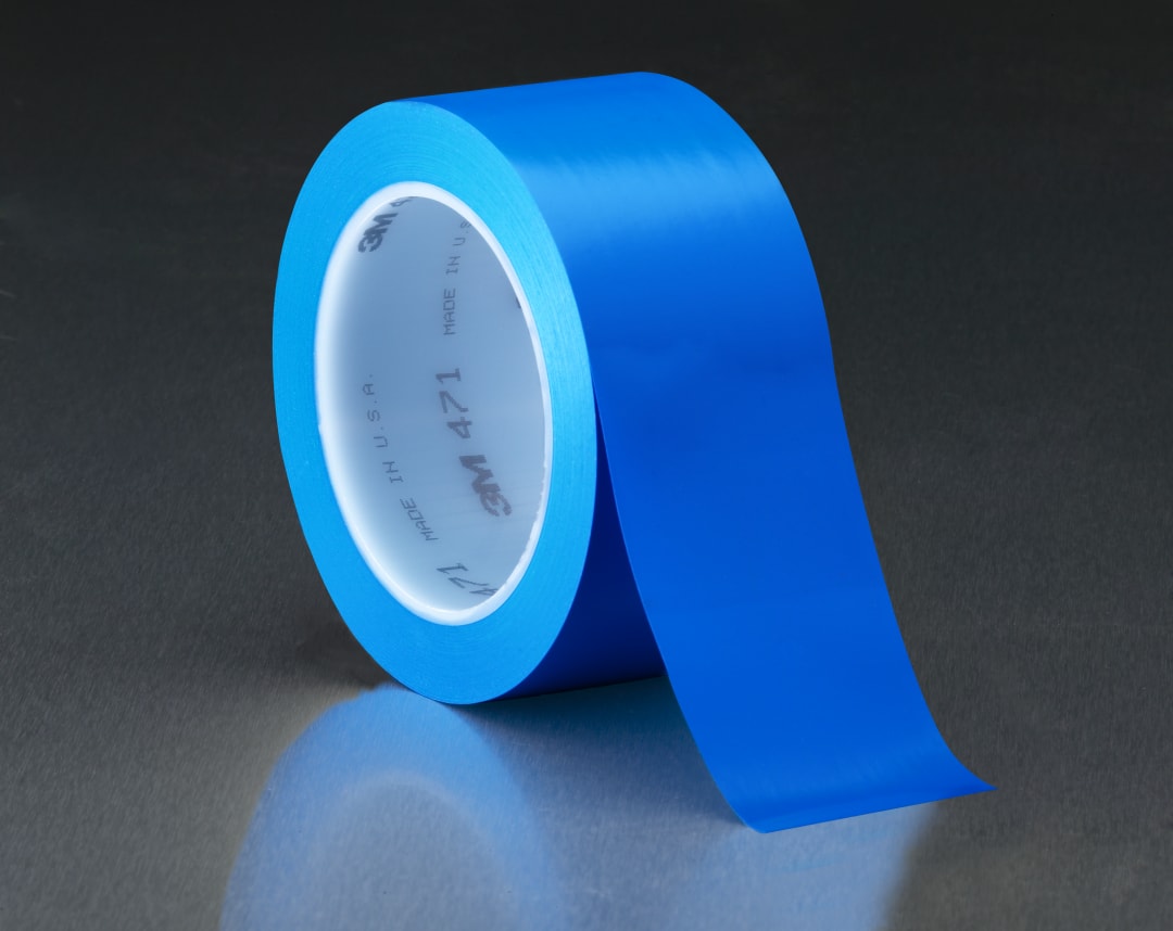 3M™ Vinil Bant 471, Mavi, 50 mm x 33 m, 0.14 mm