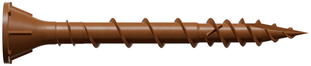 Simpson Strong-Tie DSVR158MB Deck-Drive™ DSV WOOD Screw — #8 x 1-5/8 in. T-25, Flat Head, Quik Guard®, Red (1750-Qty)