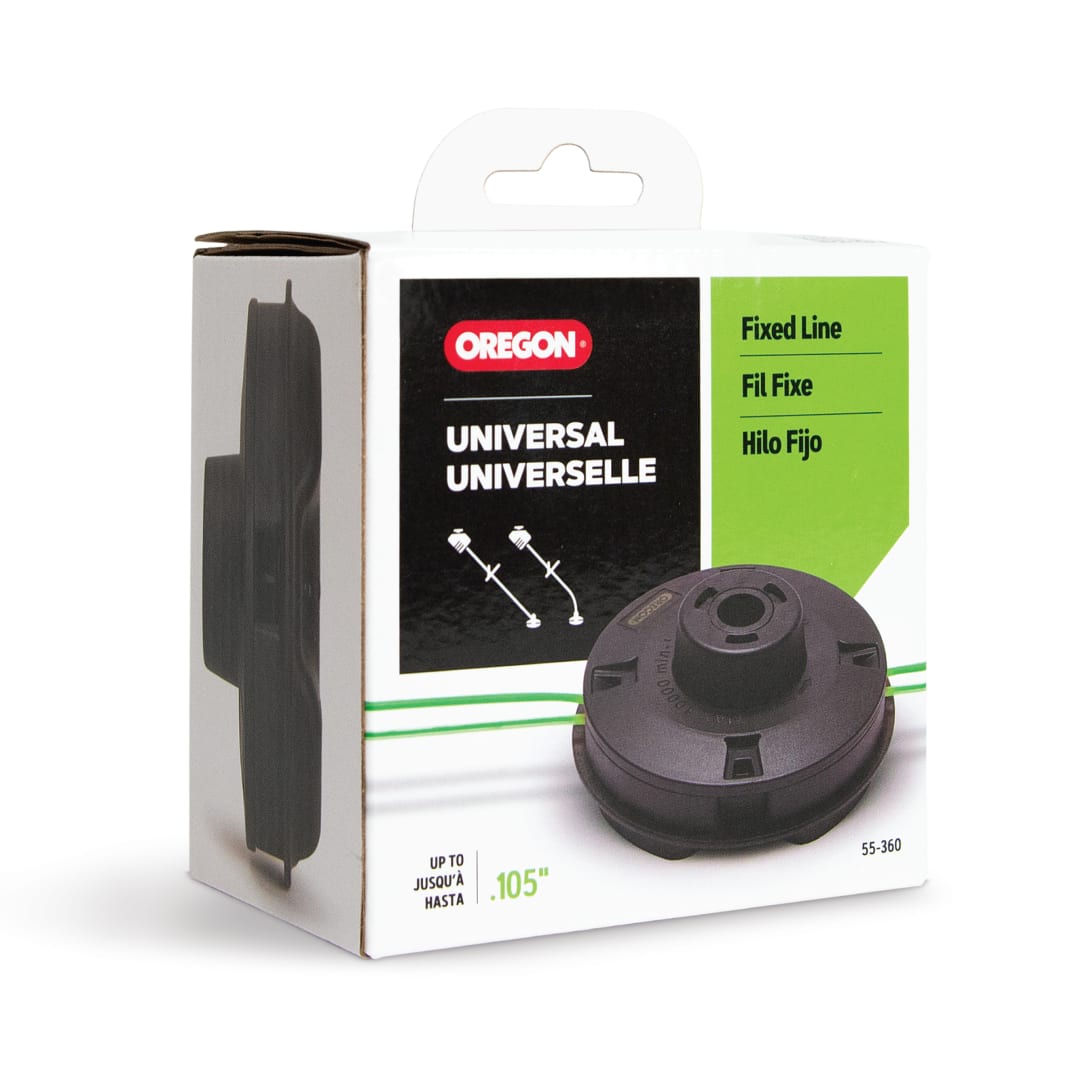 Oregon Universal Fixed Line Trimmer Head, .080" - .105" Diameter Line Compatible (55-360)
