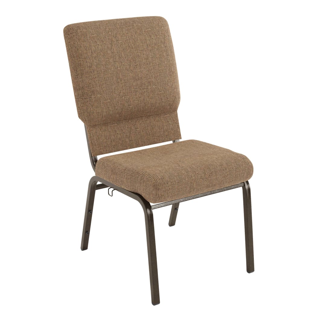 Advantage Mixed Tan Church Chairs 18.5 in. Wide
