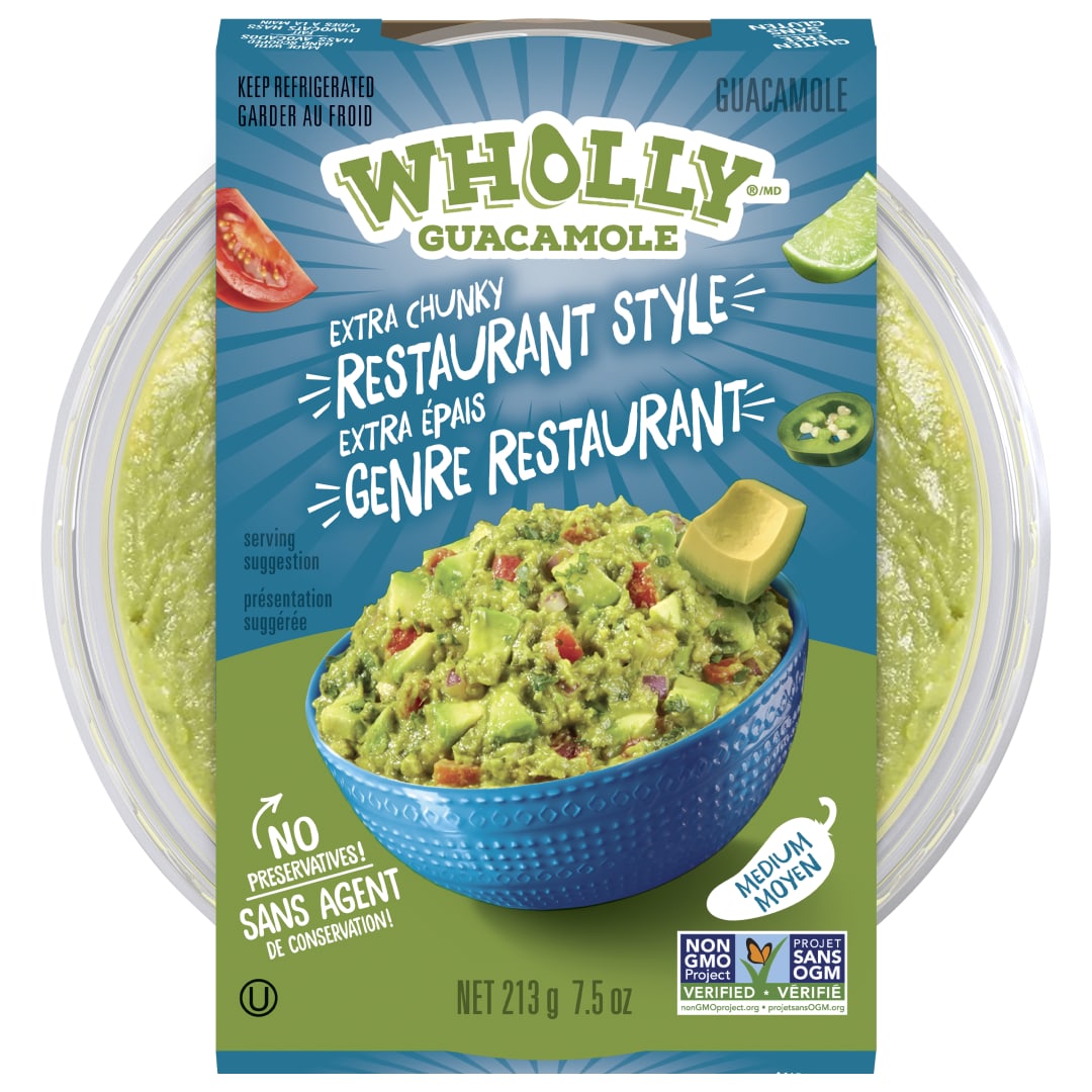 WHOLLY Guacamole Restaurant Style 8/7.5oz Bowl Canada