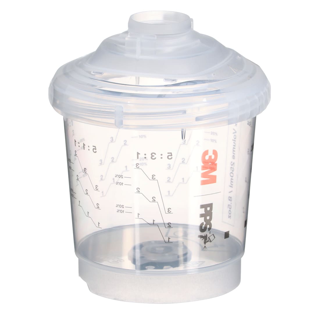 3M™ PPS™ Serie 2.0 Hartbecher Lackverarbeitungssystem Kit, Mini, 250 ml, 125 µm, 26161