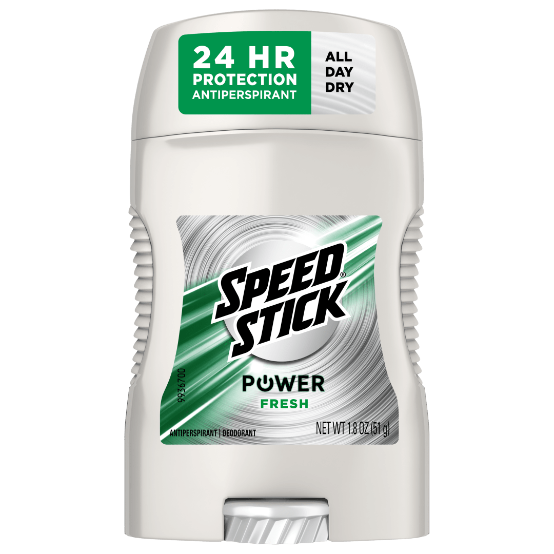 Speed Stick Power Antiperspirant Deodorant for Men, 72 HR Sweat & Odor Protection, Fresh Scent, 1.8 oz Stick