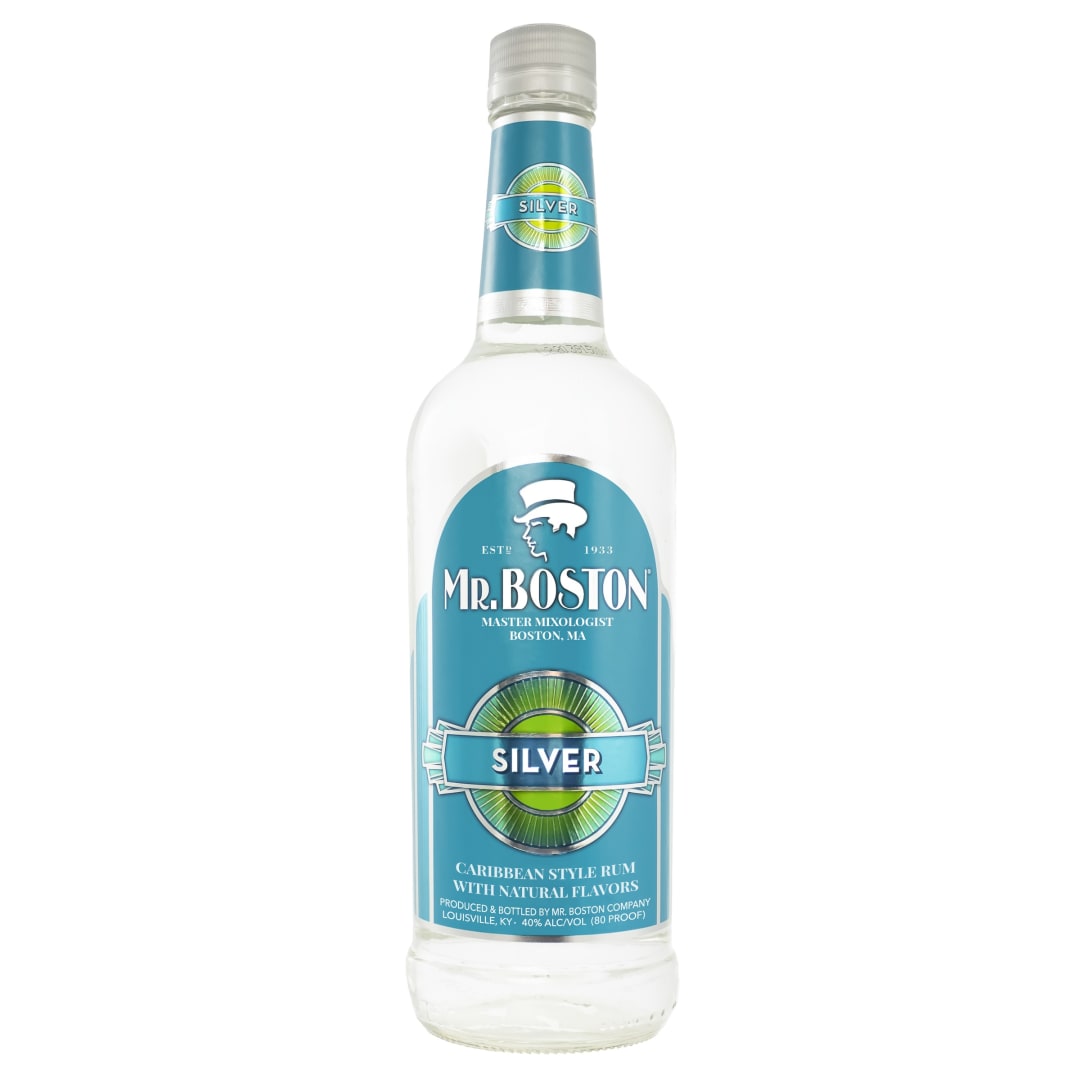 Mr. Boston Caribbean Style Silver Rum 750ml 80 Proof