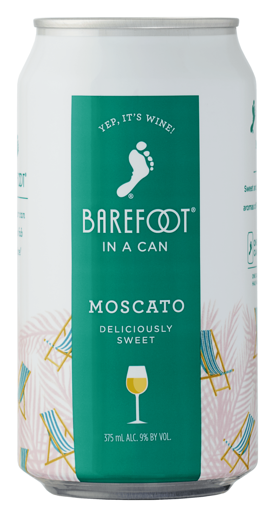 Barefoot Cellars Moscato White Wine 375ml Can