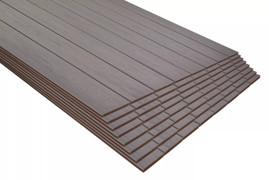 .82-in x 5.5-in x 12-ft Grooved Trex Select® Composite Deck Board Millstone 64/BDL