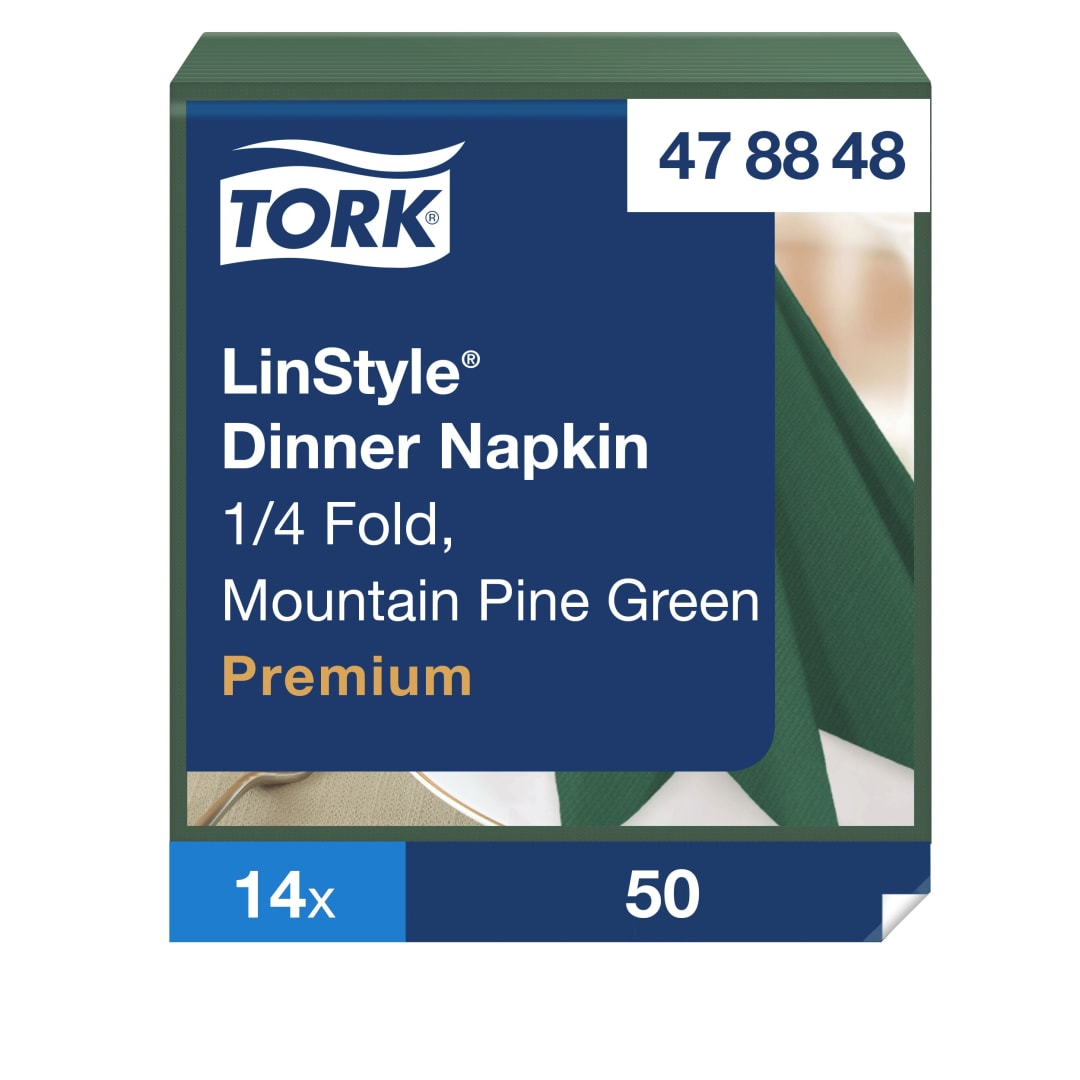 Tork Premium LinStyle® Moutain Pine Green Dinner Napkin