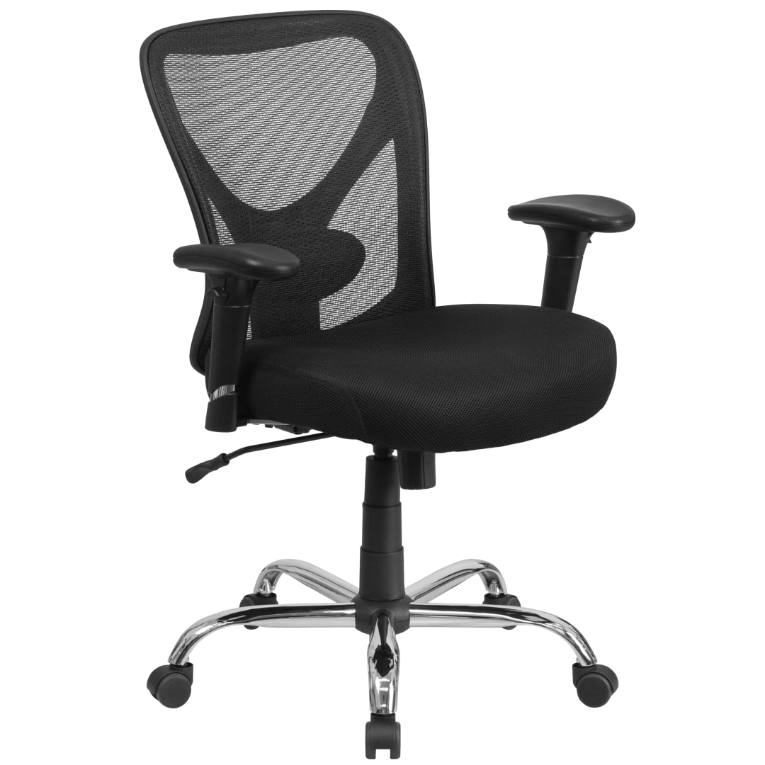 Big &amp; Tall Office Chair | Adjustable Height Mesh Swivel Office Chair with Wheels