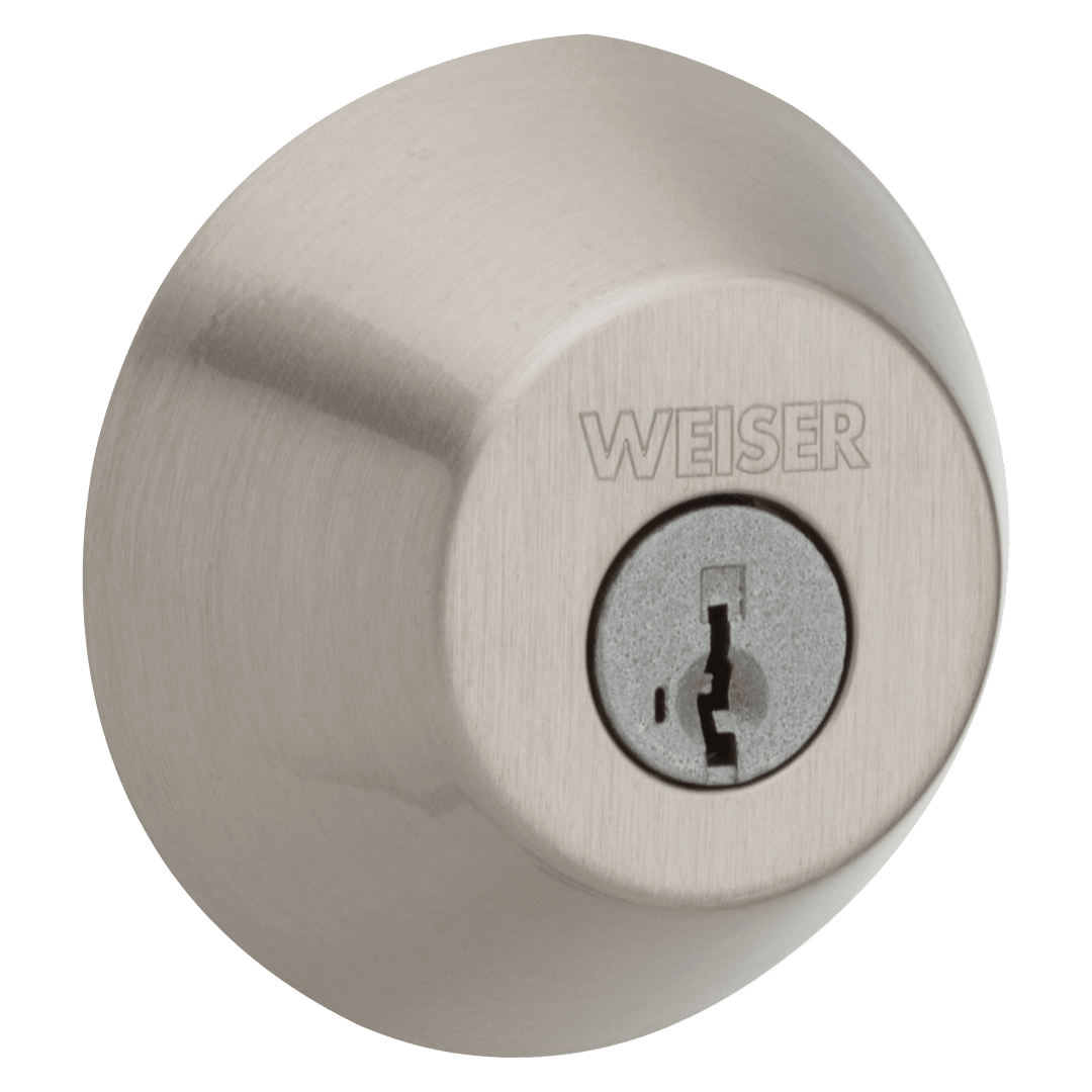 Weiser GD9471 Deadbolt - featuring SmartKey in Satin Nickel