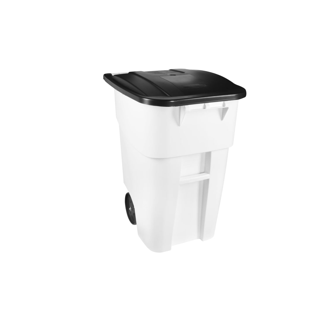 BRUTE® 50 Gal Rollout Container White