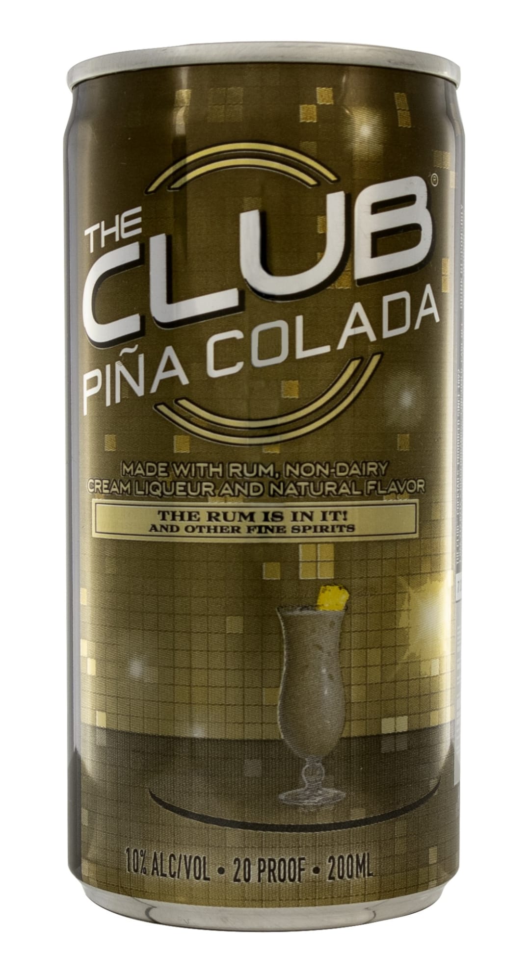 The Club Pina Colada Cocktail 200ml Can 20 Proof
