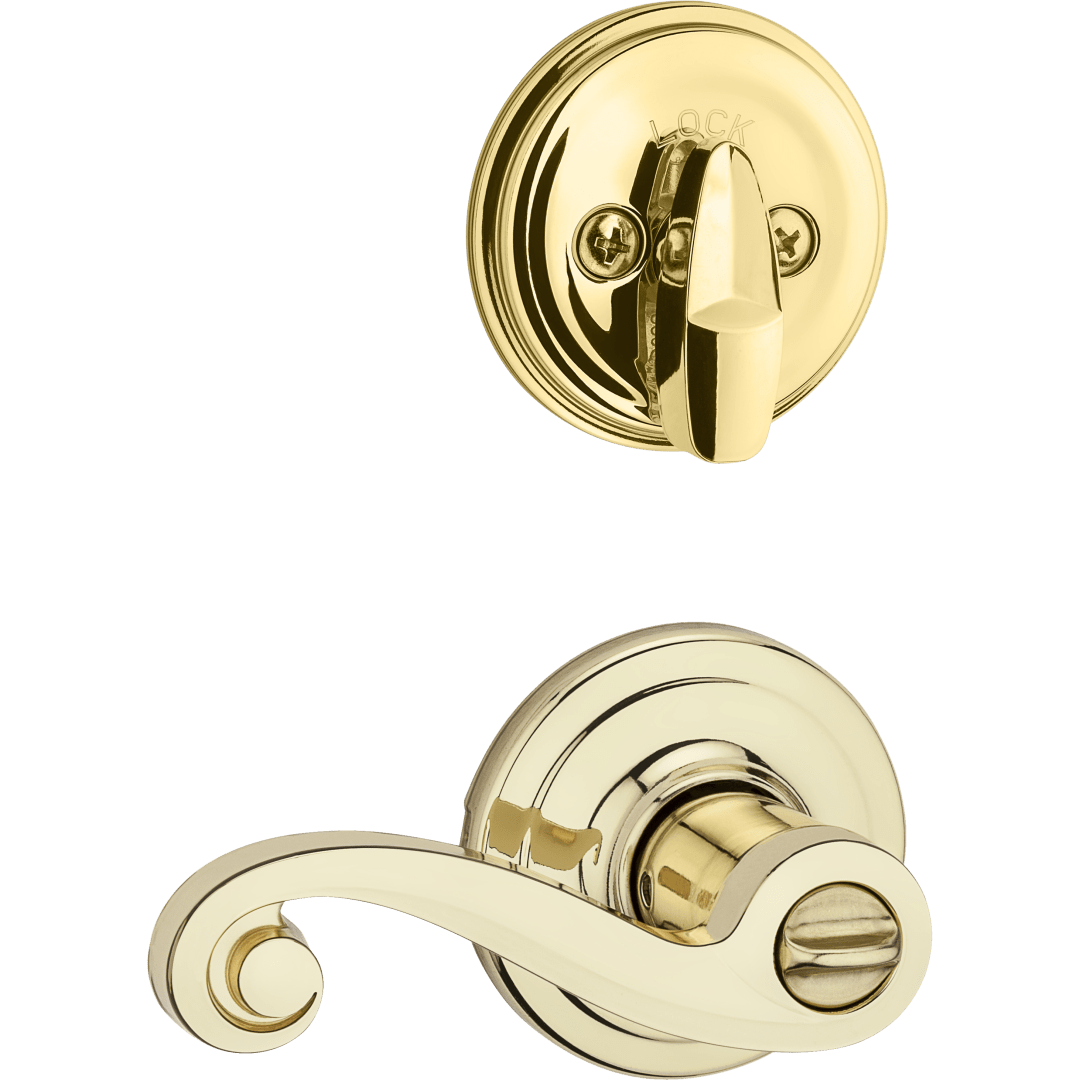 978 Single Cylinder Interior Pack w/ Lido LeverRight-Handed for Signature Series Handlesets in Polished Brass