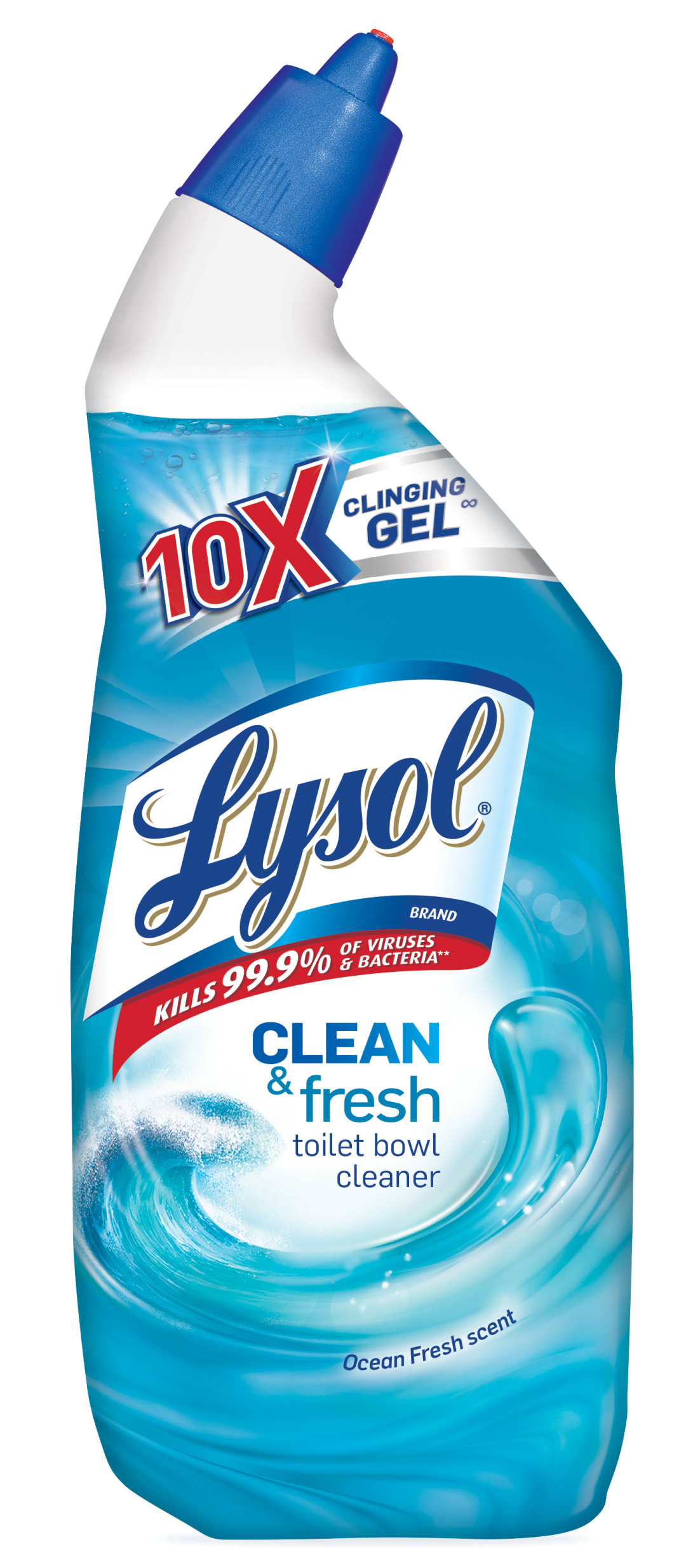 LYSOL® Toilet Bowl Cleaner - Clean & Fresh Ocean Fresh Scent 12/24 oz.