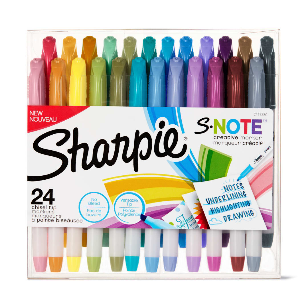 SHARPIE S-NOTE 24CT ASST CF