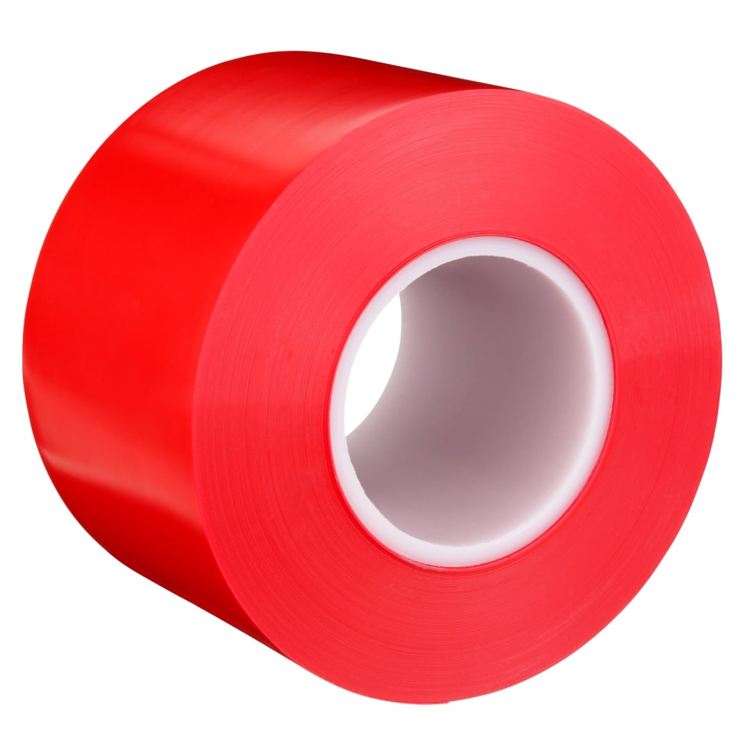 3M™ Dayanıklı Yer İşaretleme Bandı 971L, Kırmızı, 609.6 mm x 32.9 m, 0.43 mm