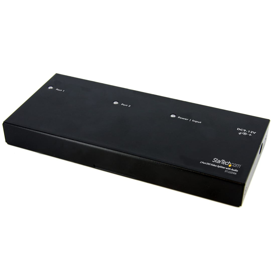 2 Port DVI Splitter with Audio