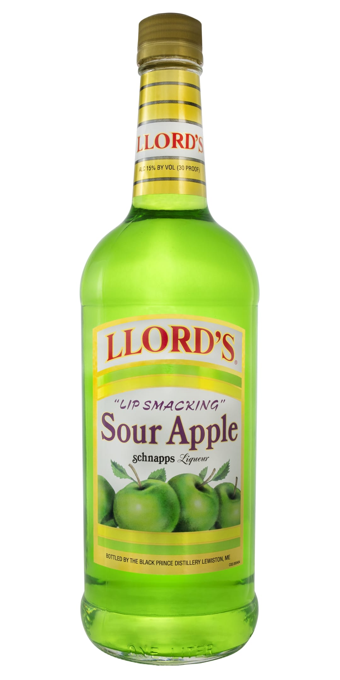 Llord’s Apple Sour Schnapps Liqueur 1l 30 Proof