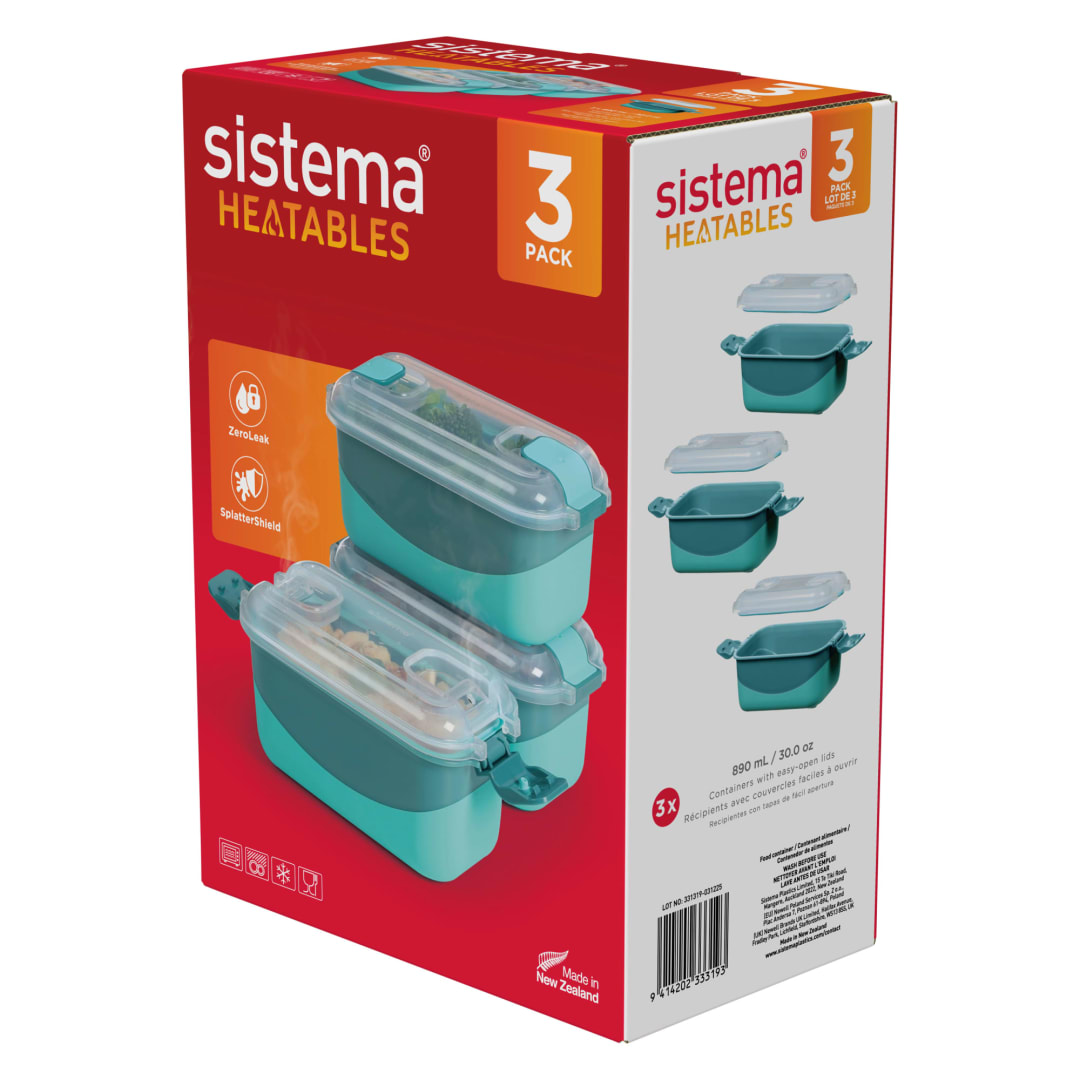 890ML RECTANGLE 3PK HEATABLES