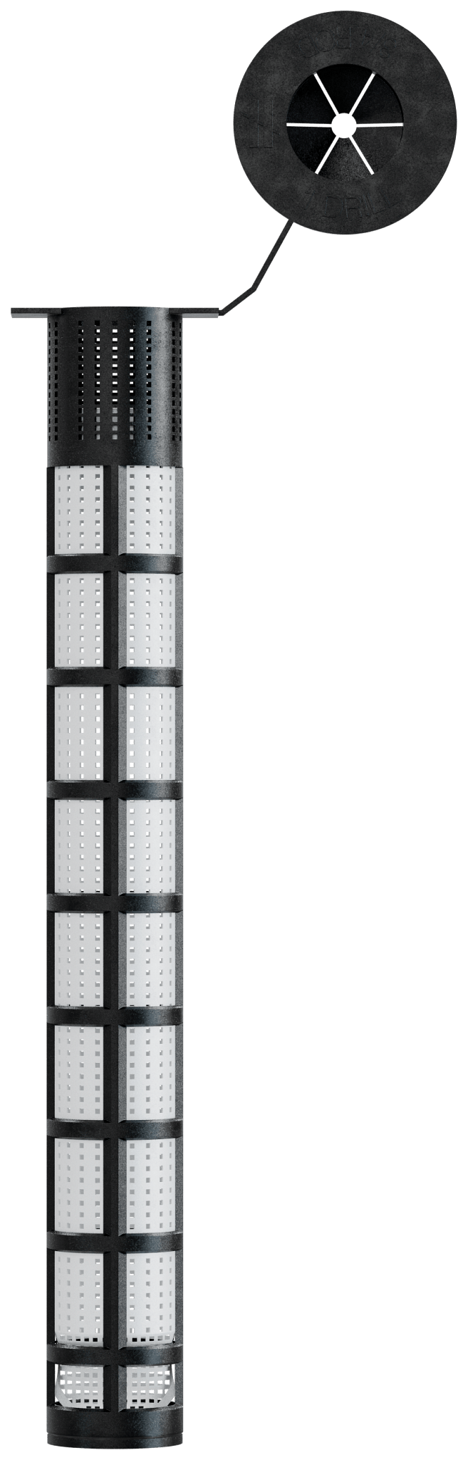 Simpson Strong-Tie AWS758P Opti-Mesh 8 in. Acrylic Adhesive Plastic Screen Tube for 3/4 in. Rod for AT-XP