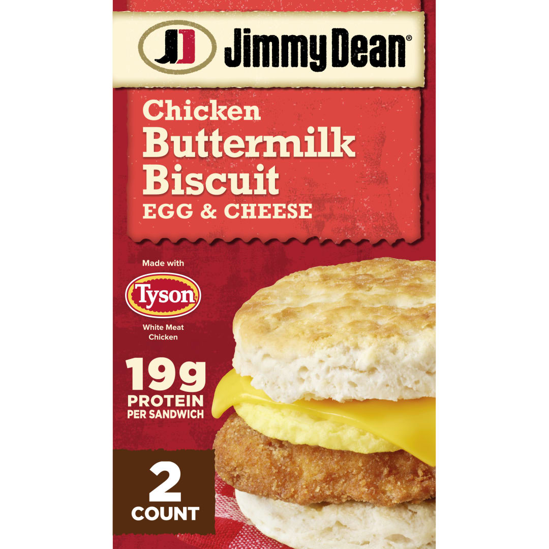 Jimmy Dean Chicken Buttermilk Biscuit Egg & Cheese, 2 ct