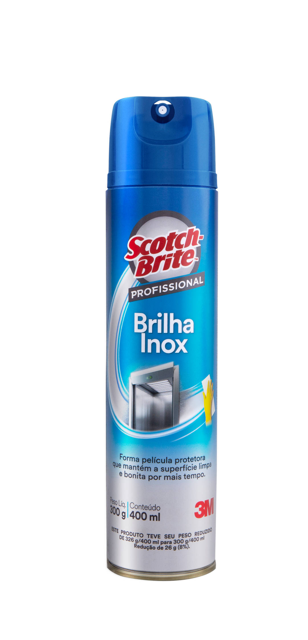 Brilha Inox 3M™ Scotch-Brite™ para Limpeza Profissional, 400ml