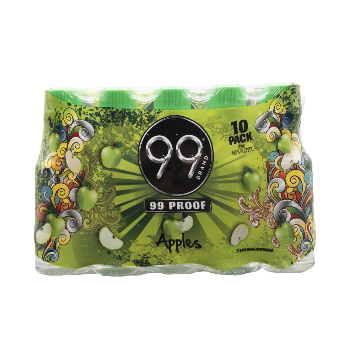 99 Apples Liqueur 10 Pack 50ml 99 Proof