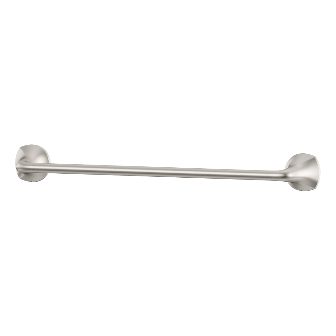 Ladera 18 in. Towel Bar in Spot Defense Brushed Nickel