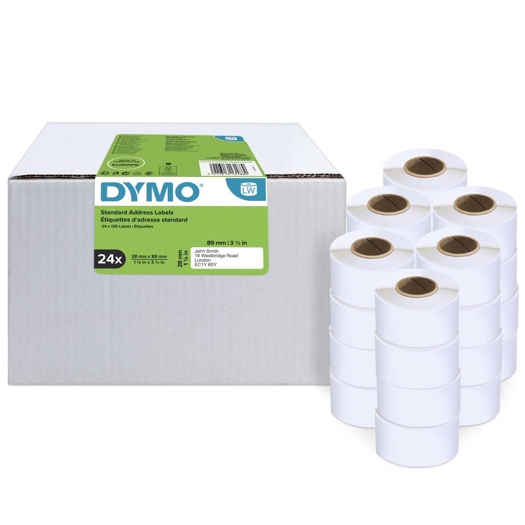 DY LW 28X89MM STD ADR LBL 24PK FSC EU/AP