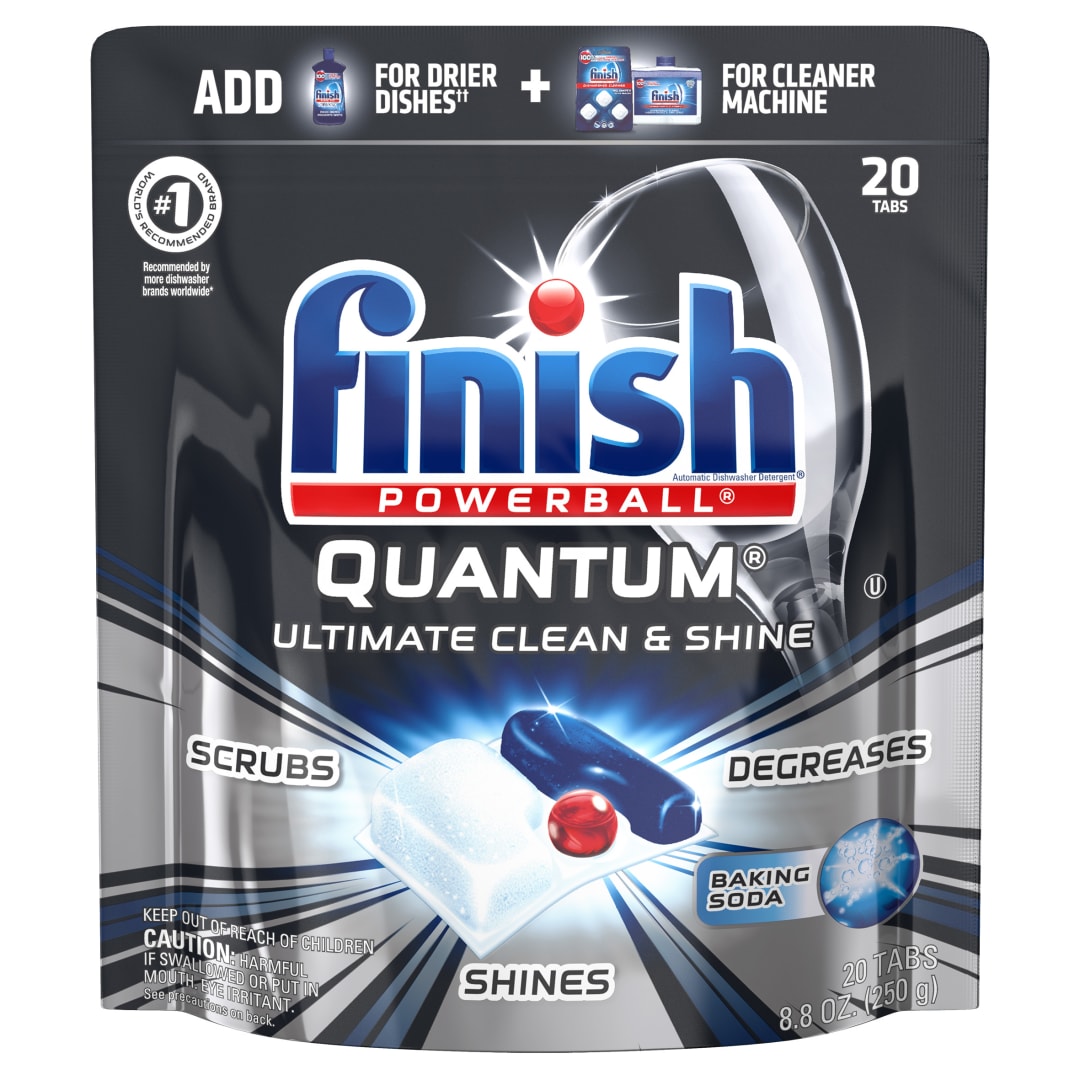 FINISH® QUANTUM - with Baking Soda 8/20 ct.